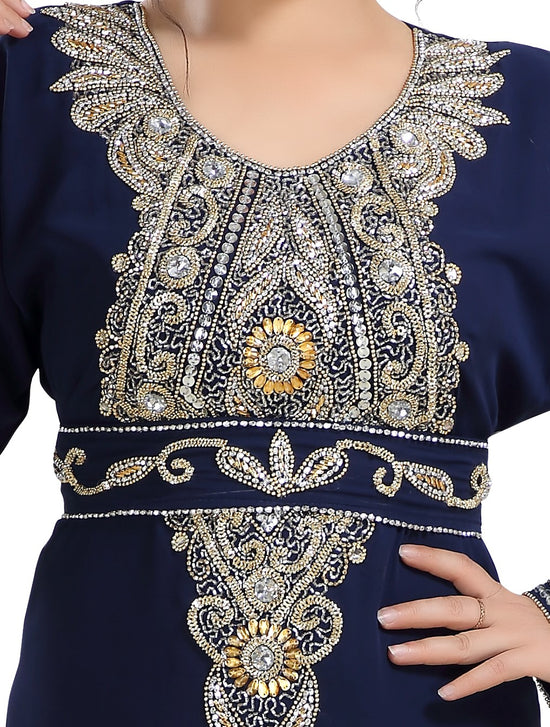 Traditional Dress Haute Coutre Designer Farasha Maxi - Maxim Creation