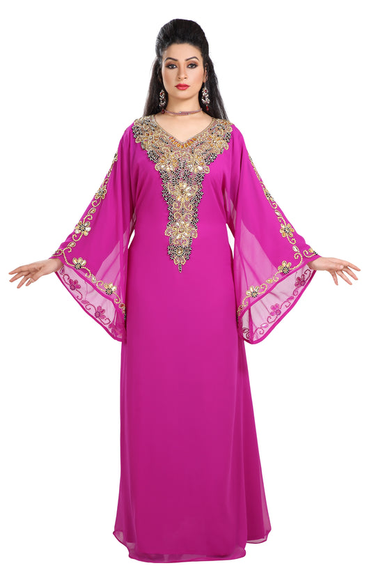 Load image into Gallery viewer, Designer Kaftan For Henna Party Dress - Maxim Creation
