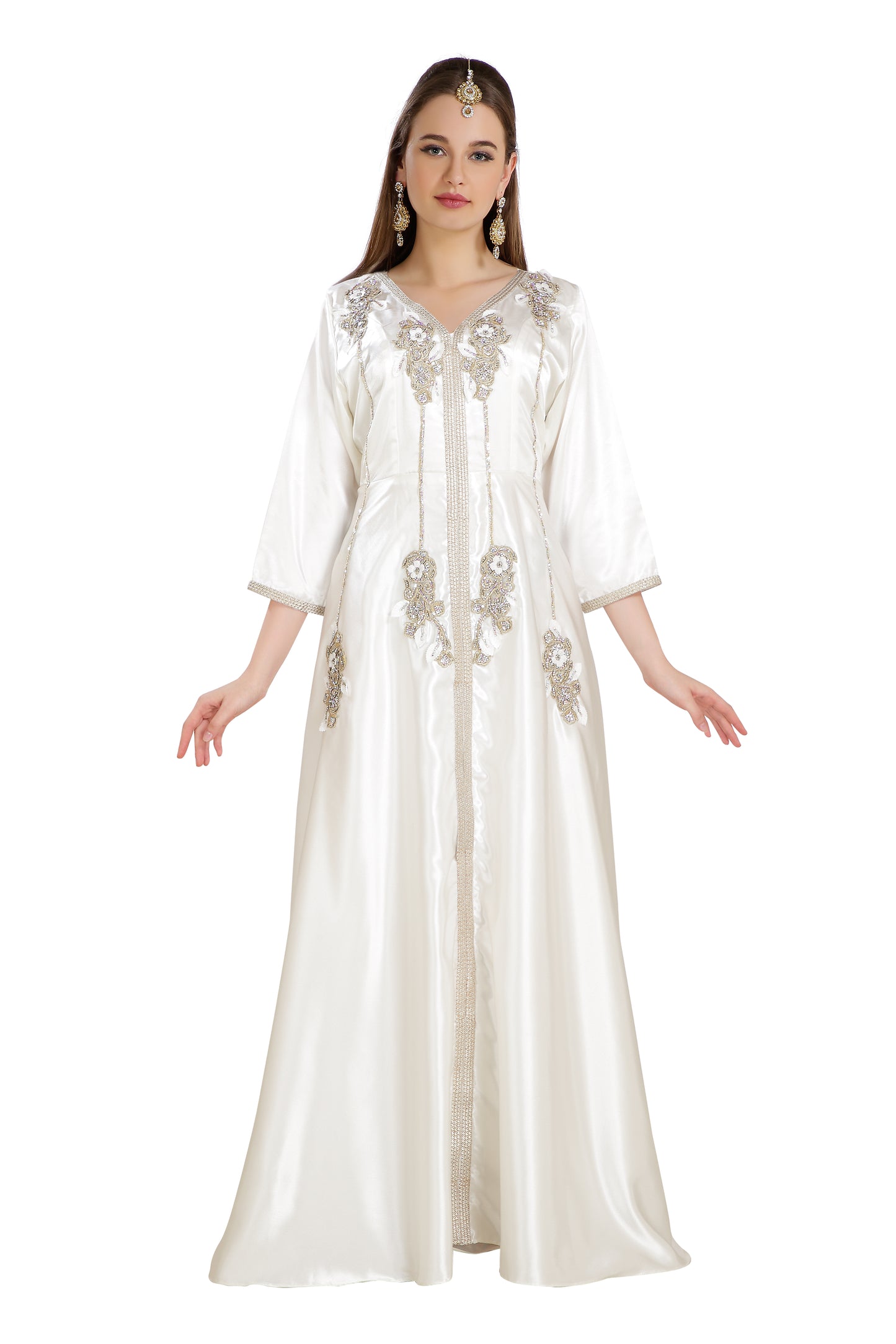 Charger l&amp;#39;image dans la galerie, Embroidered Dress Bridal Takchita Gown - Maxim Creation
