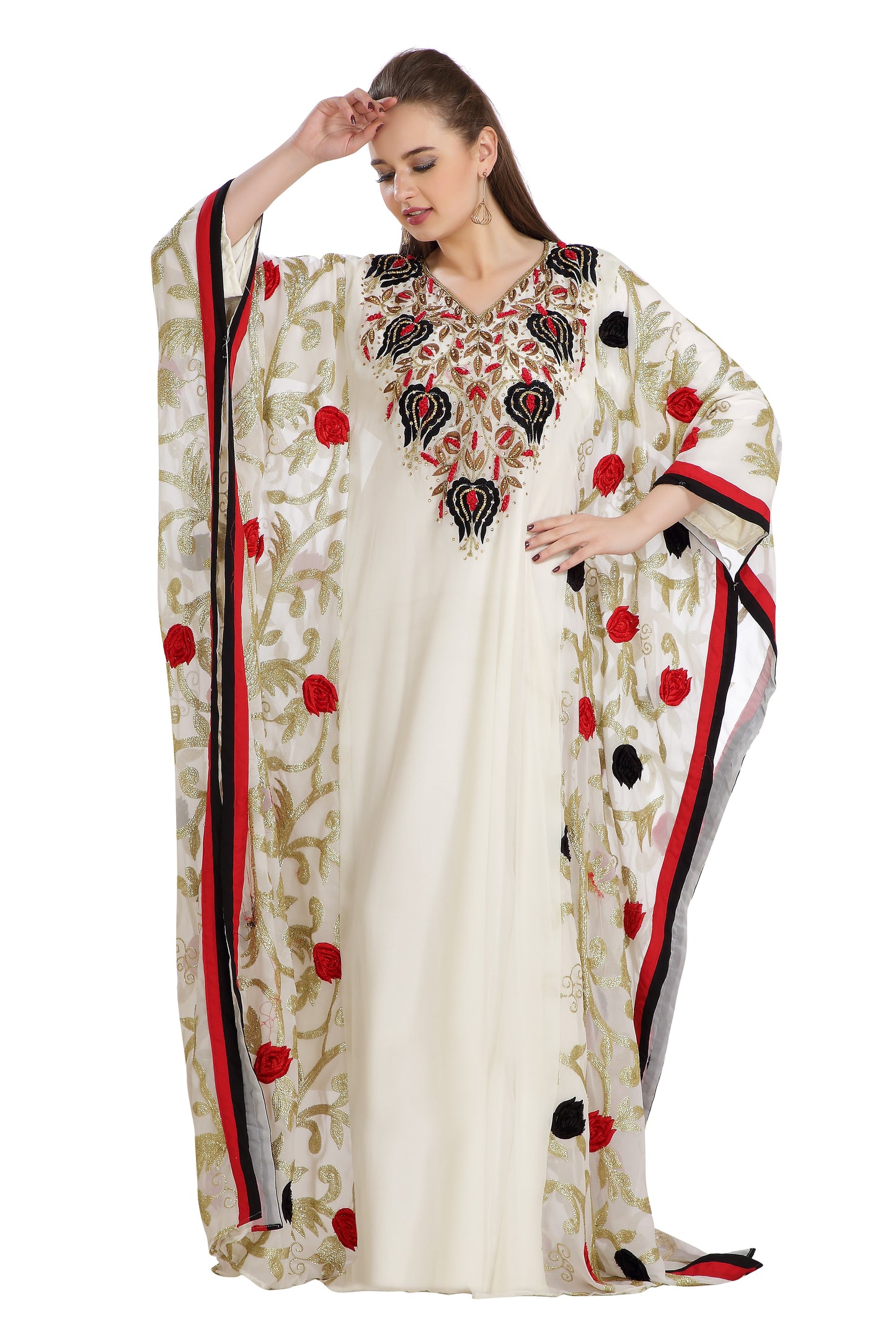 Charger l&amp;#39;image dans la galerie, Algerian Dress Designer Jalabiya Gown - Maxim Creation
