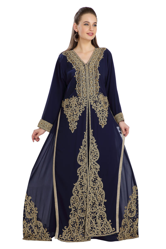 Jalabiya Gown Luxe Kaftan Dress - Maxim Creation