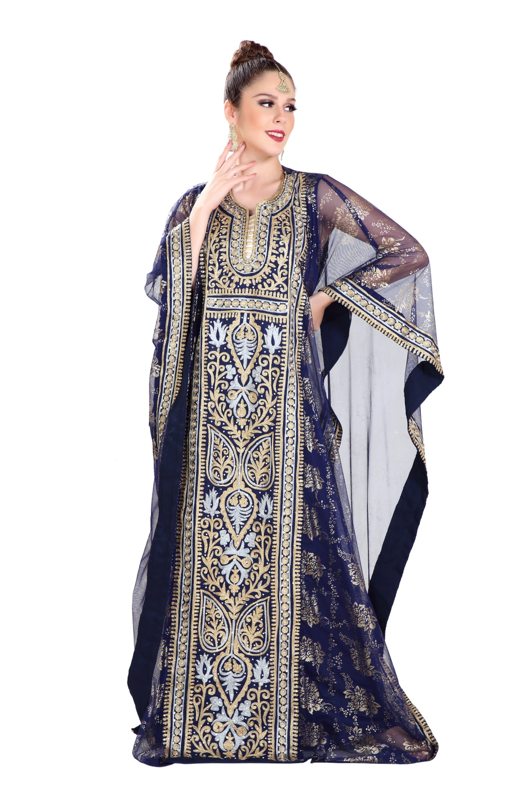 Designer Farasha Khaleeji Thobe Maxi Dress - Maxim Creation