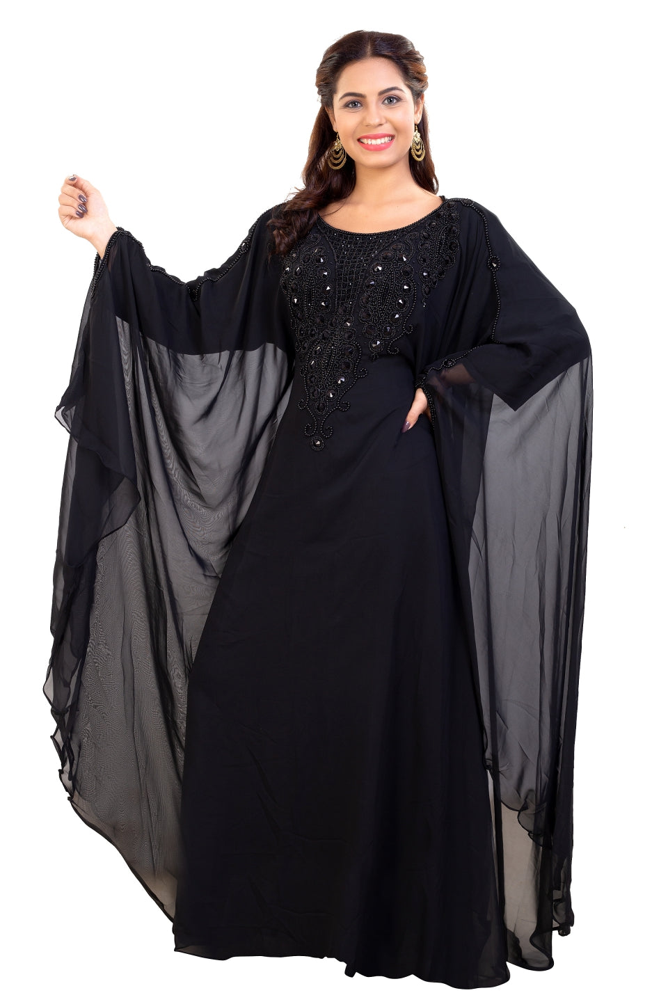 Long Black Gown Maxi Dress - Maxim Creation