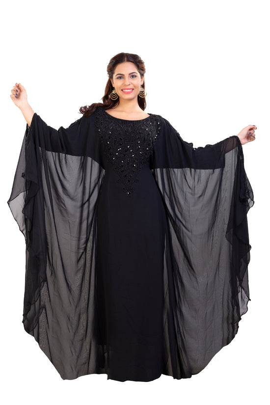Long Black Gown Maxi Dress - Maxim Creation