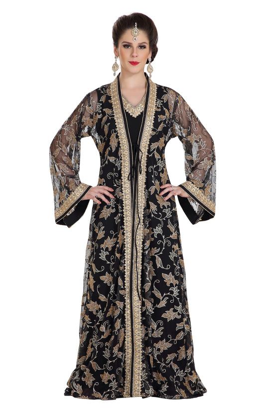 Charger l&amp;#39;image dans la galerie, Traditional Kaftan Dress Arabian Thobe Wedding Gown - Maxim Creation
