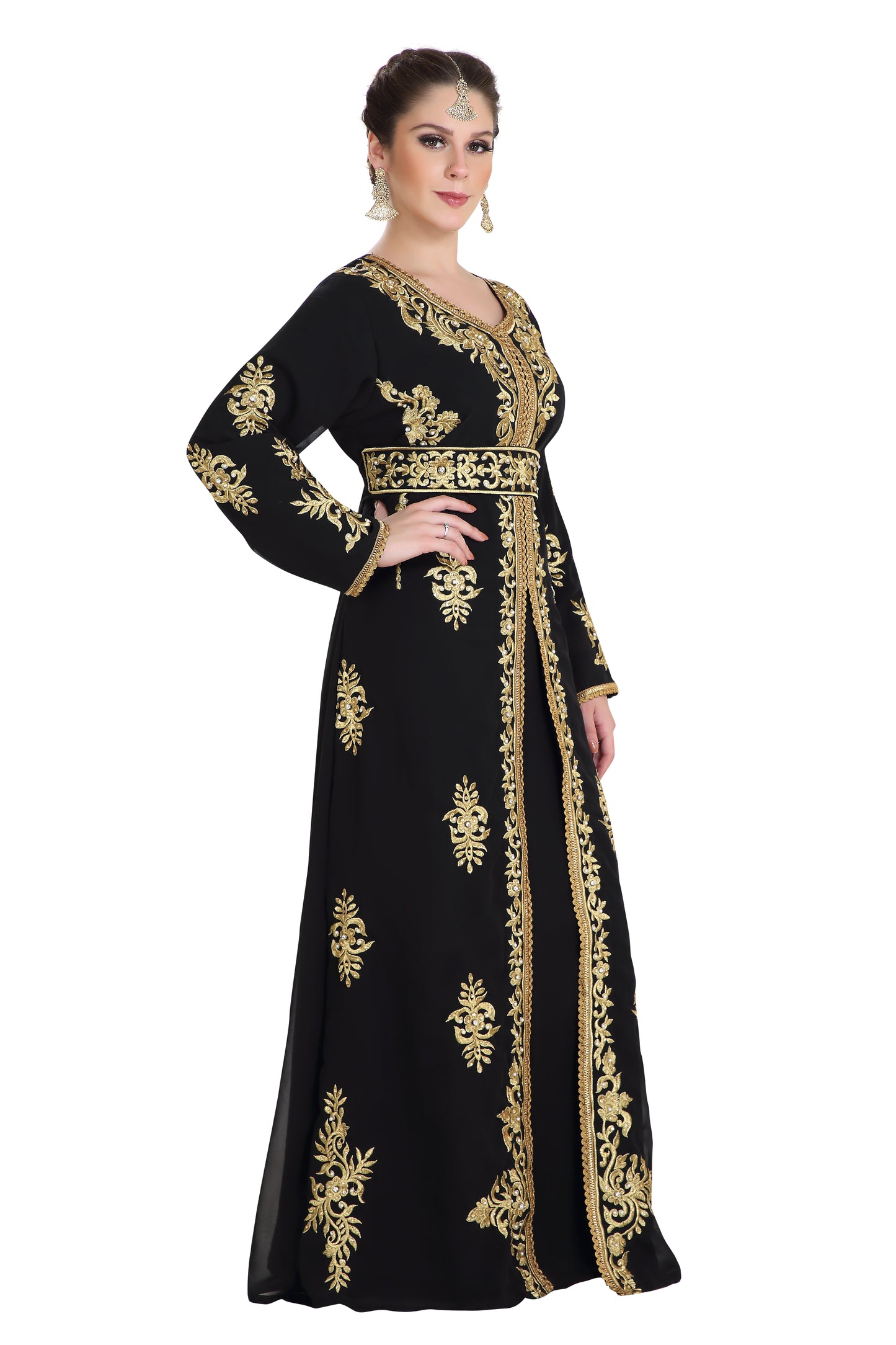 Designer Abaya Arabian Caftan Dress - Maxim Creation