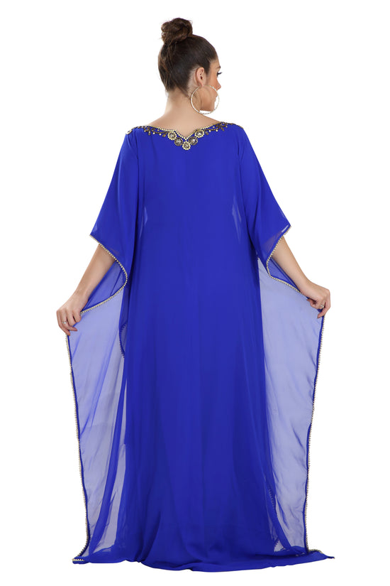 Charger l&amp;#39;image dans la galerie, Jalabiya in Royal Blue Maxi Dress - Maxim Creation
