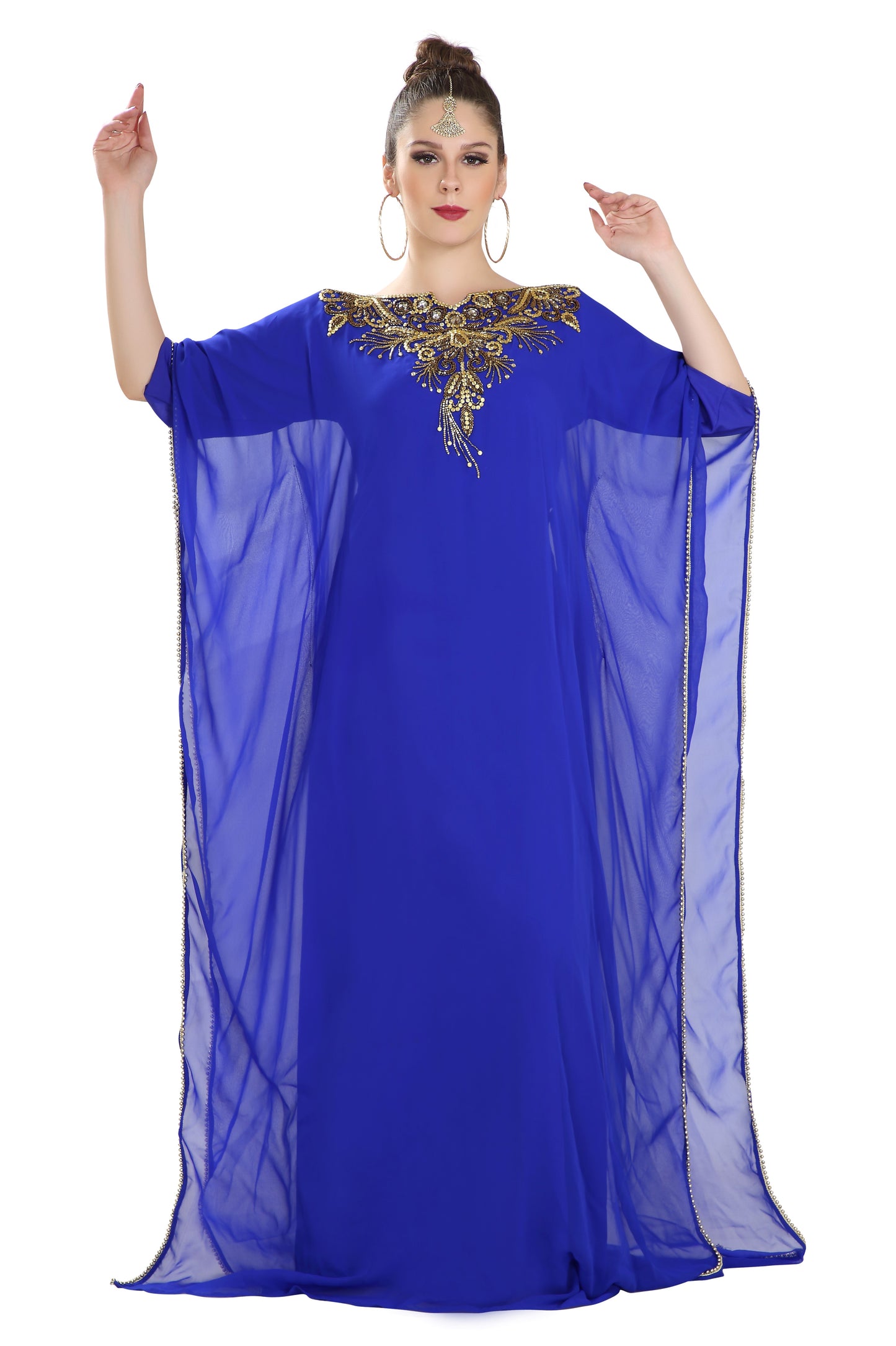 Jalabiya in Royal Blue Maxi Dress Jalabiya in Royal Blue Maxi Dress