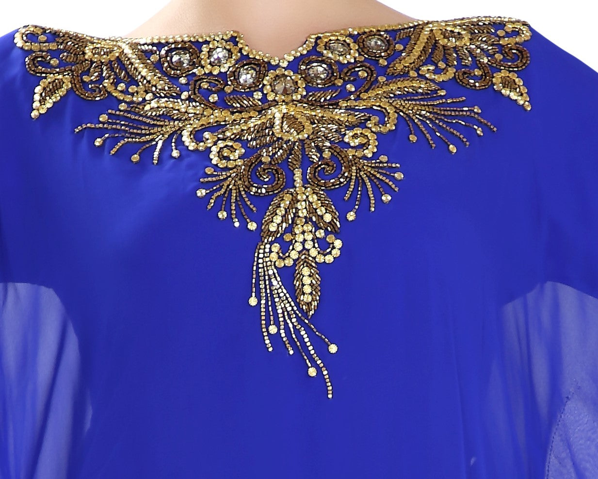 Jalabiya in Royal Blue Maxi Dress - Maxim Creation