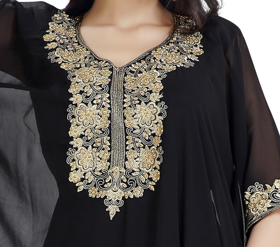 Load image into Gallery viewer, Designer Farasha Arabian Maxi Dress - Maxim Creation
