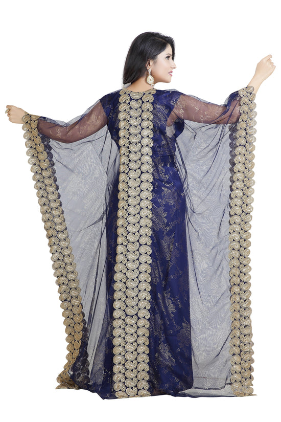 Moroccan Caftan Khaleeji Thobe Wedding Gown - Maxim Creation