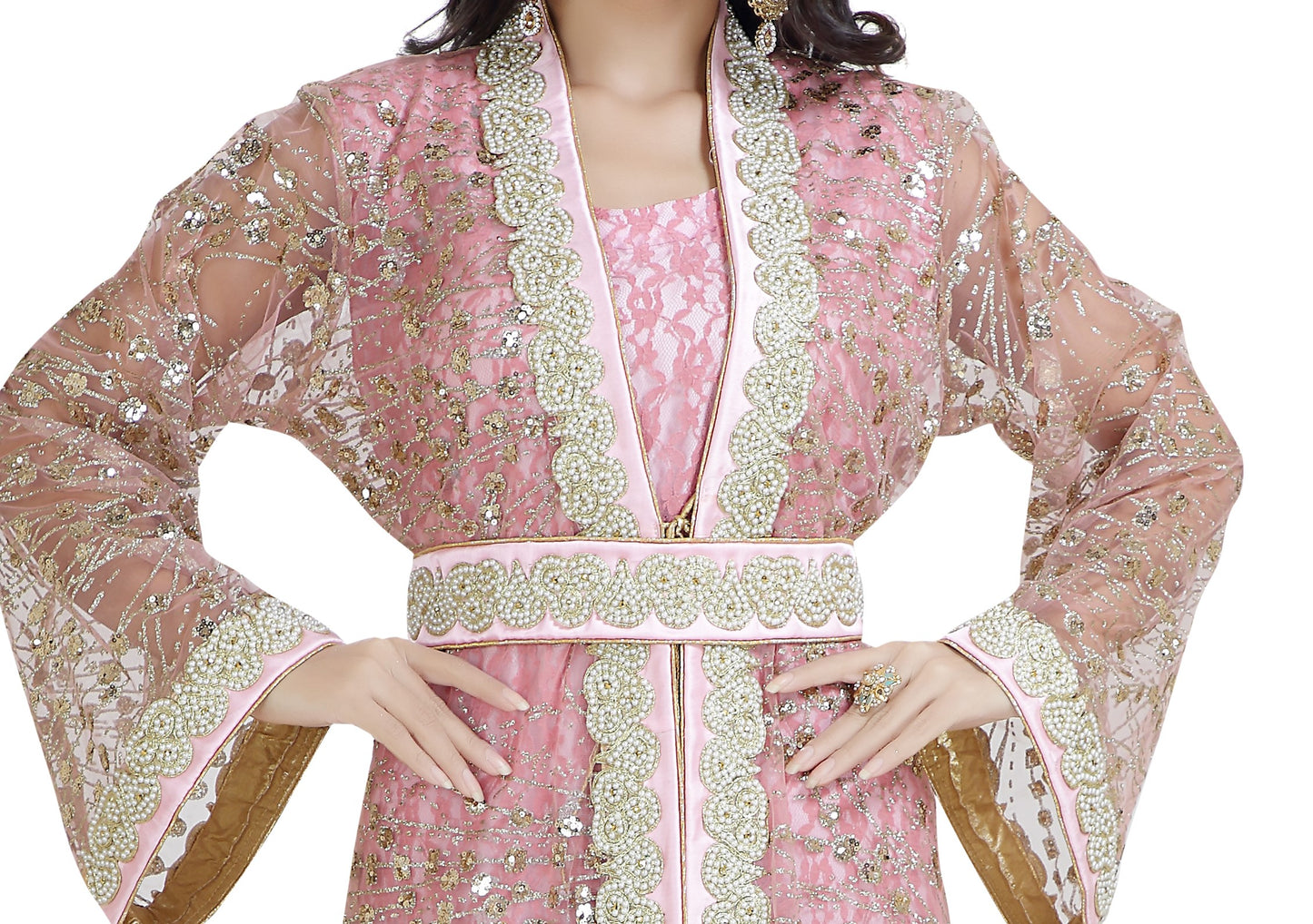 Moroccan Caftan Khaleeji Thobe Gown - Maxim Creation