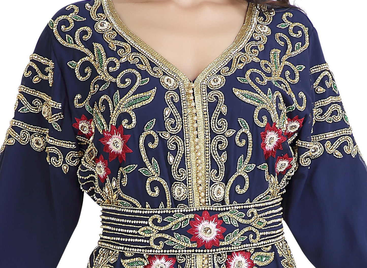 Embroidered Dress Jabodar Wedding Gown - Maxim Creation