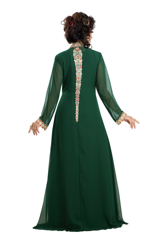 Load image into Gallery viewer, Designer Maxi Dress Robe Jalabiya - Maxim Creation
