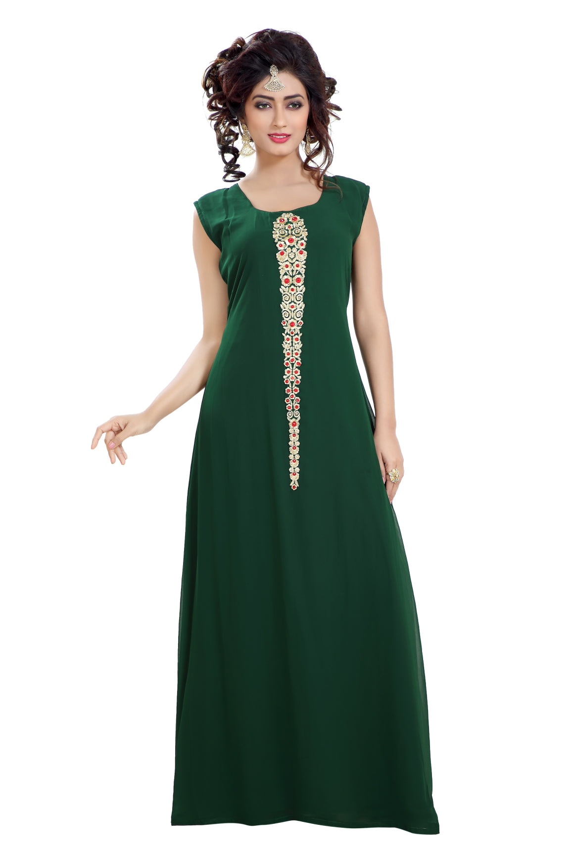 Designer Maxi Dress Robe Jalabiya 2XL / 52 Inches / No Scarf Designer Maxi Dress Robe Jalabiya 2XL / 52 Inches / No Scarf