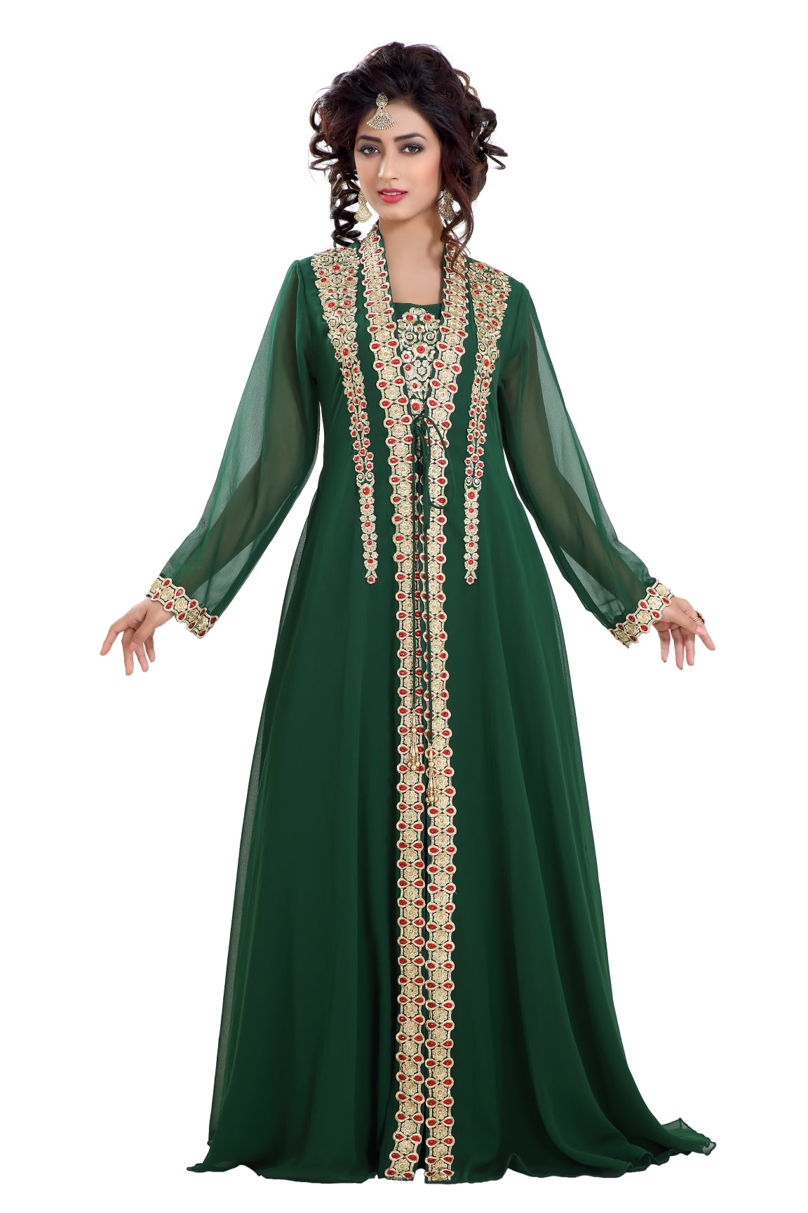 Designer Maxi Dress Robe Jalabiya 2XL / 52 Inches / No Scarf Designer Maxi Dress Robe Jalabiya 2XL / 52 Inches / No Scarf