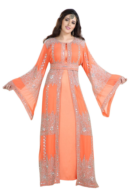Charger l&amp;#39;image dans la galerie, Traditional Dress Hand Embroidered Caftan - Maxim Creation
