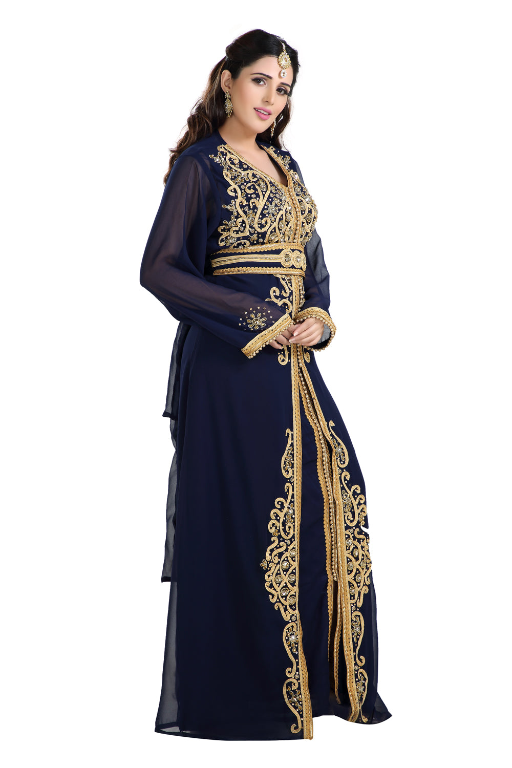 navy blue walima dress Buy Royal Blue Pakistani Bridal Dress for Walima