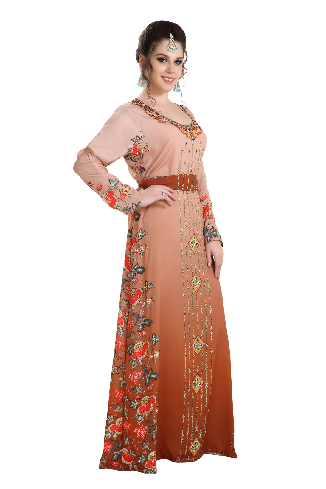 dubai dress design Brigitte Brianna Dubai Dress White / L