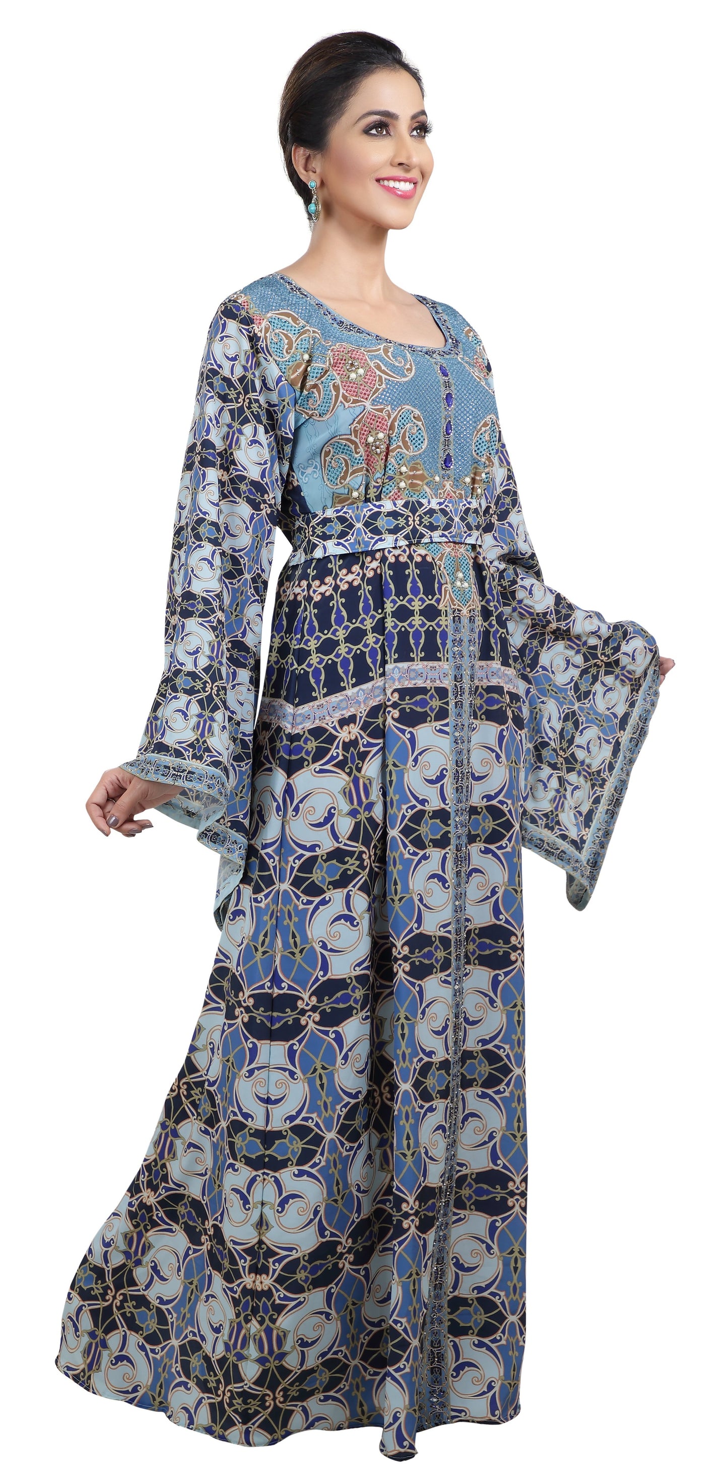 Load image into Gallery viewer, Digital Printed Maxi With Geometric Design - Maxim Creation
