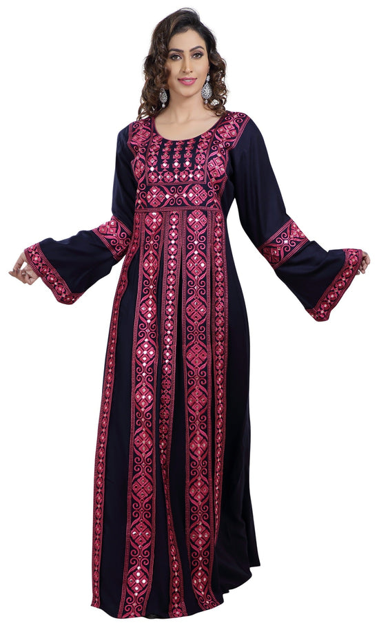 Load image into Gallery viewer, Persian Kaftan with Machine Embroidery Work - Maxim Creation
