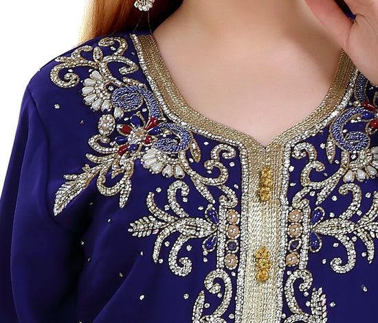 Load image into Gallery viewer, Persian Abaya Designer Kaftan Dress - Maxim Creation
