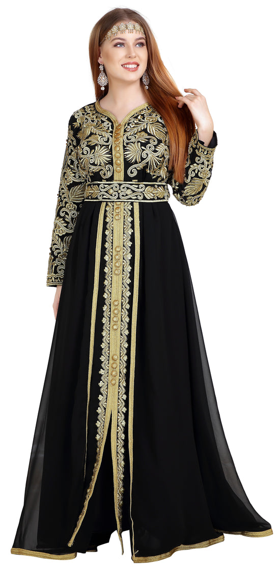 Kaftan Gown TeaParty Dress - Maxim Creation