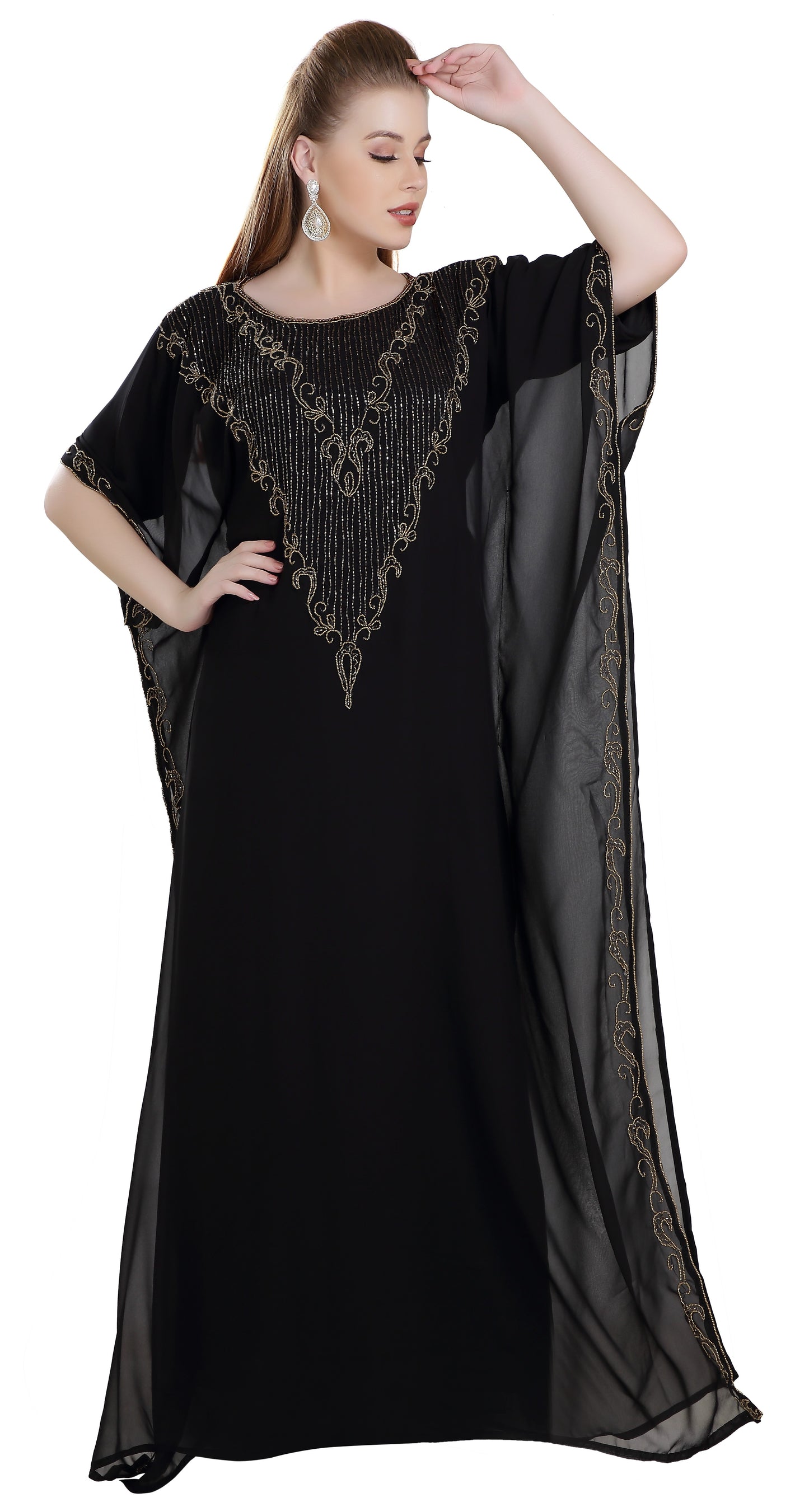 Load image into Gallery viewer, Arabian Maxi Embroidered Boho - Maxim Creation
