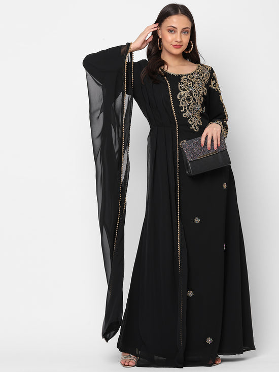 Arabian Jalabiya Evening Party Gown - Maxim Creation