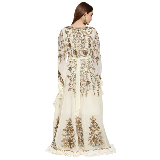 Modern Caftan Cocktail Party Gown - Maxim Creation