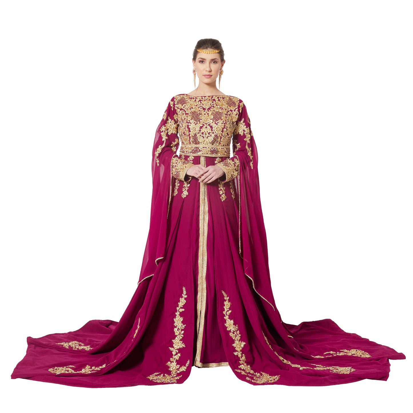 Modern Designer Kaftan Wedding Gown - Maxim Creation