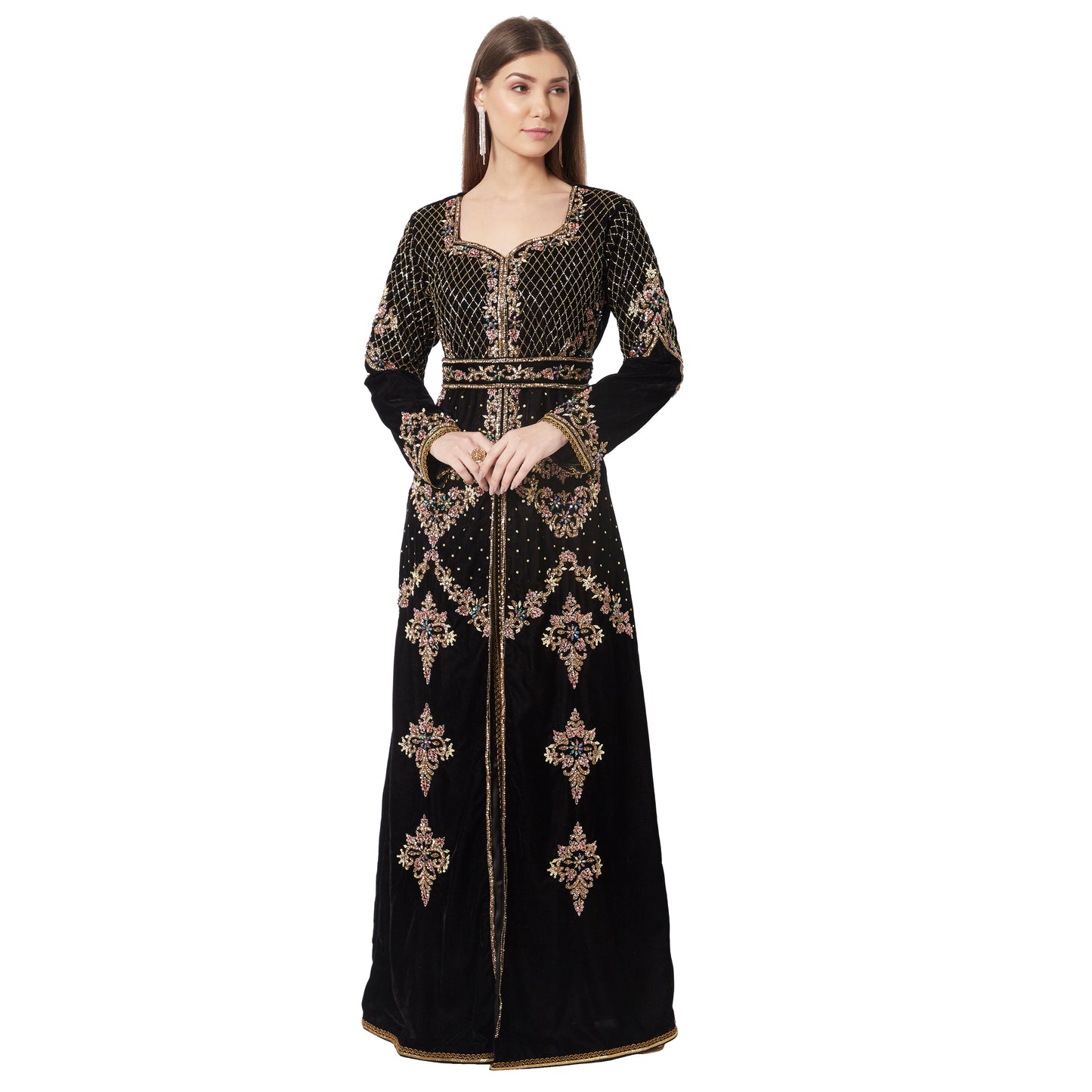 Black Ceremonial Readymade Gown