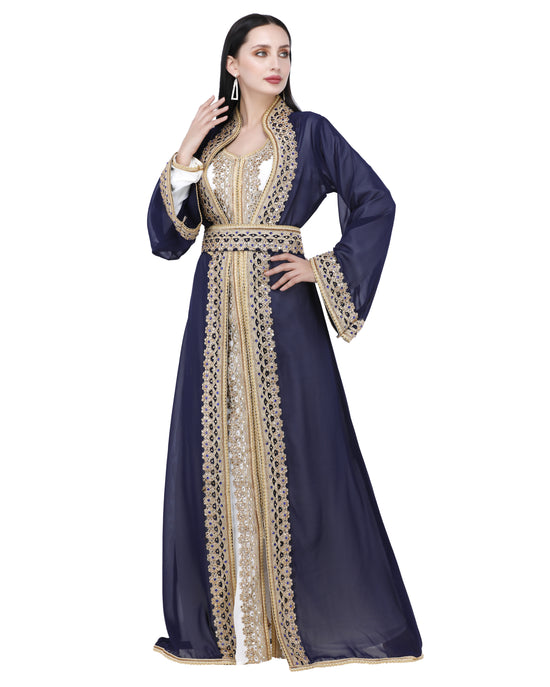 Designer Takchita Dubai Kaftan Gown Bridesmaid Dress - Maxim Creation