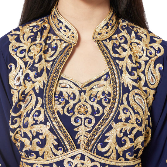 Load image into Gallery viewer, Dubai Kaftan Gown Jasmine Bridesmaid Dress - Maxim Creation
