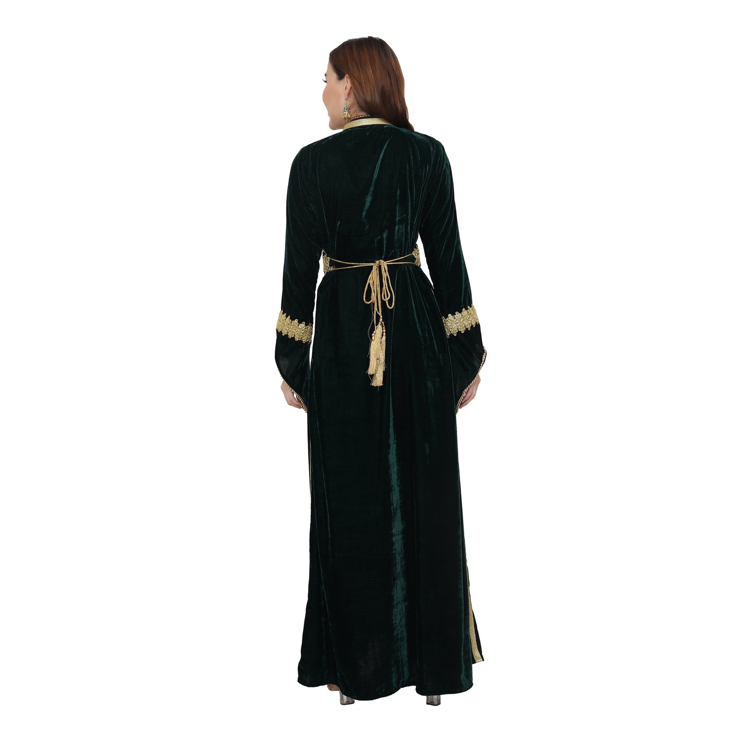 Load image into Gallery viewer, Velvet Kaftan for Women Bohemian Caftan Dress - Maxim Creation
