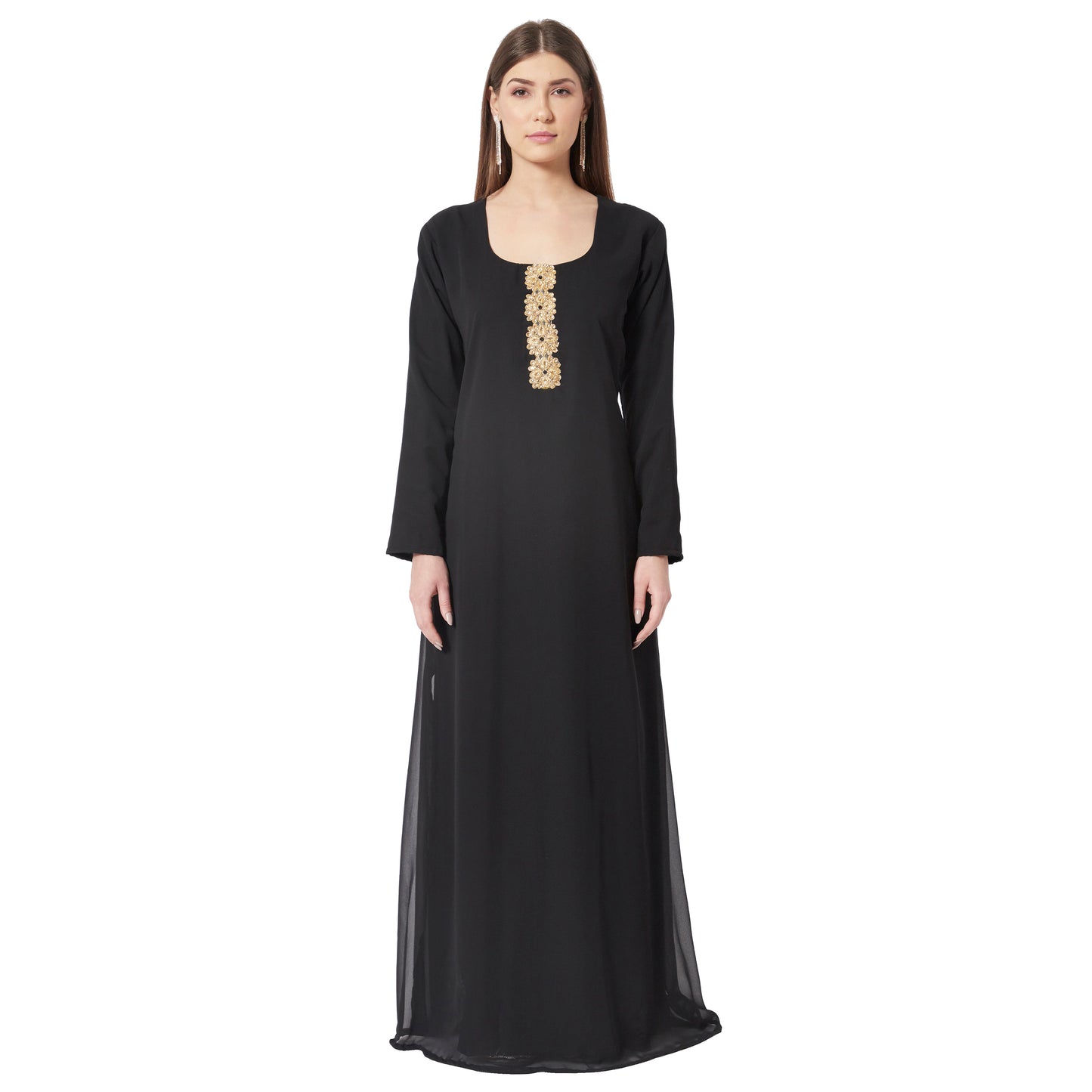 black maxi dress designer Lianne Strapless Maxi Dress / Black | MESHKI