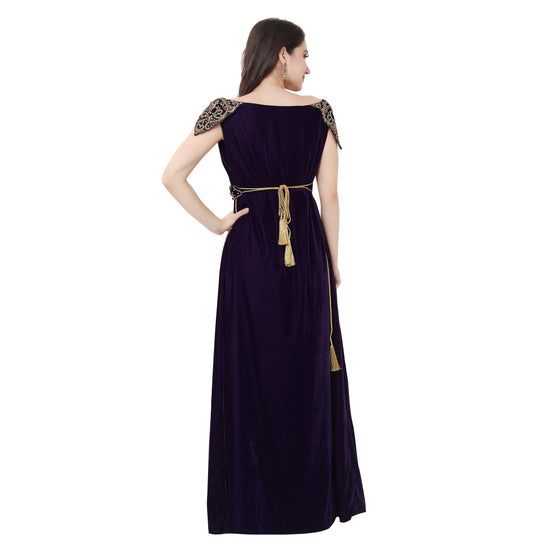 Charger l&amp;#39;image dans la galerie, Handmade Designer Wedding Dress Maxi Velvet Gown - Maxim Creation
