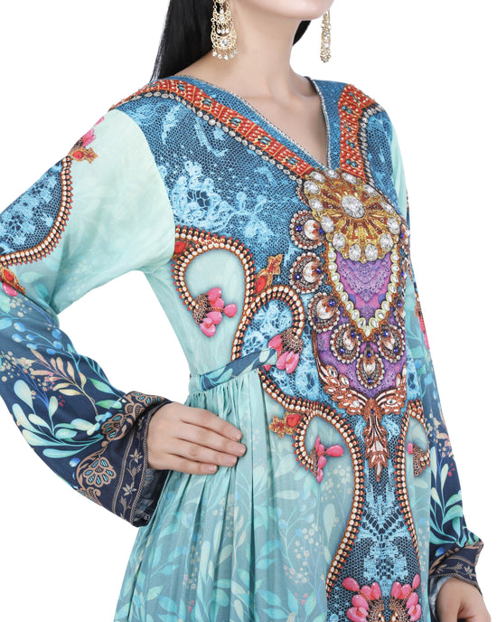 Custom Design Plain Chiffon Floral Dress Digital Printed Silk Fabric