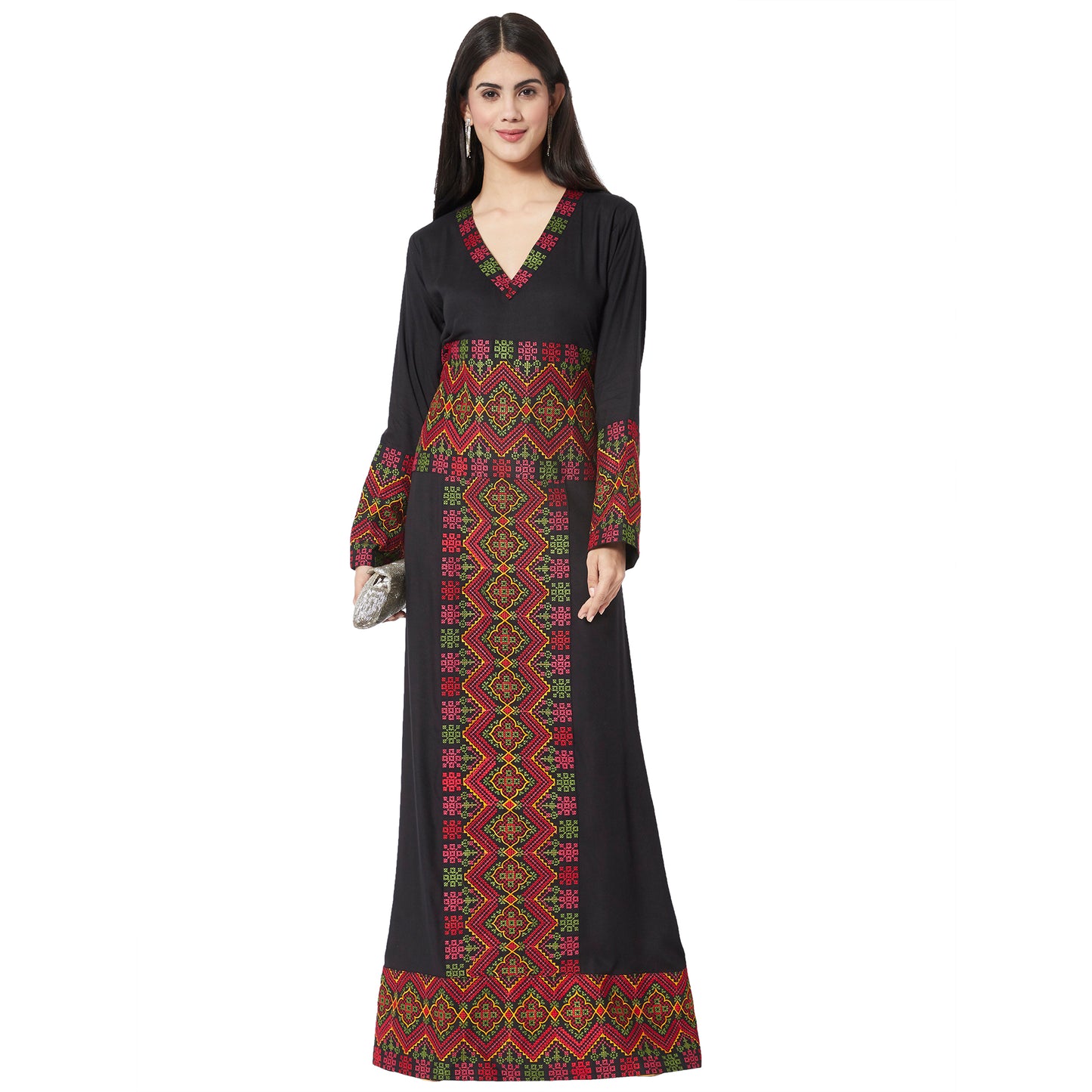 Load image into Gallery viewer, Designer Henna Dress Tea Party Maxi - Maxim Creation
