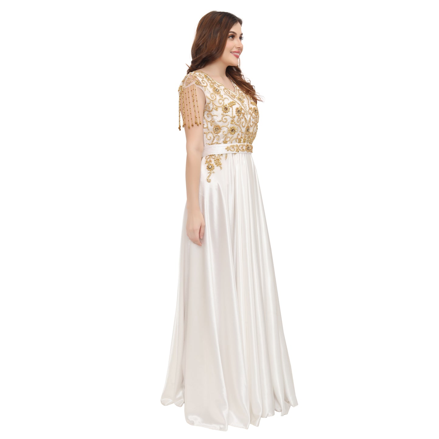 Modern Takchita Moroccan Caftan Party Wear Prom-Dress - Maxim Creation