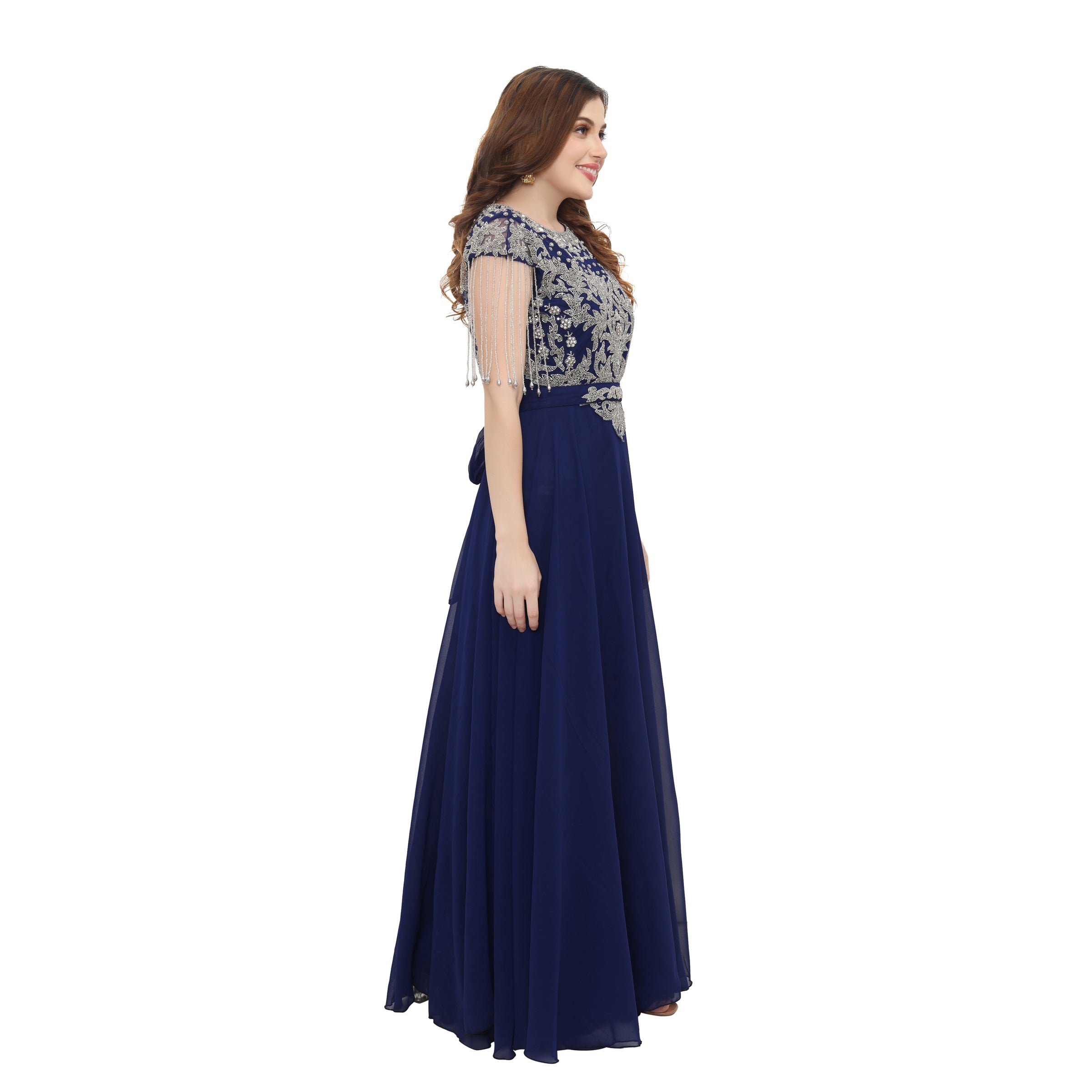 Women's Party Dress Embroidered Maxi Gown – Maxim Creation