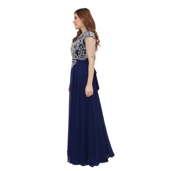 Load image into Gallery viewer, Women&amp;#39;s Party Dress Embroidered Maxi Gown - Maxim Creation
