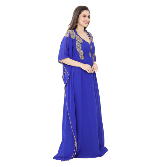 Load image into Gallery viewer, Designer Abaya Caftan Haute Couture Farasha Maxi Dress - Maxim Creation
