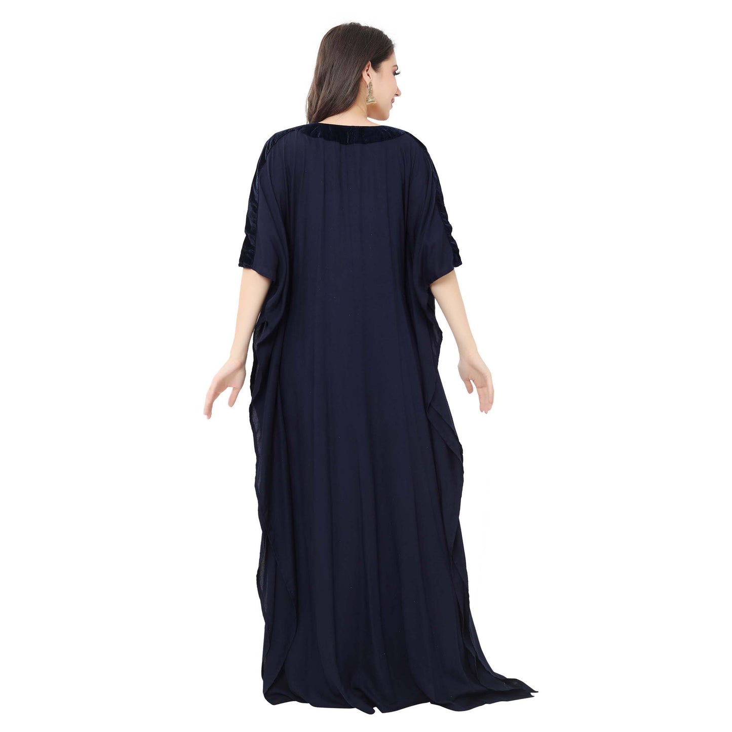 Arabian Maxi Long Kaftan Dress with Embroidery Maxim Creation Arabian Maxi Long Kaftan Dress with Embroidery Maxim Creation