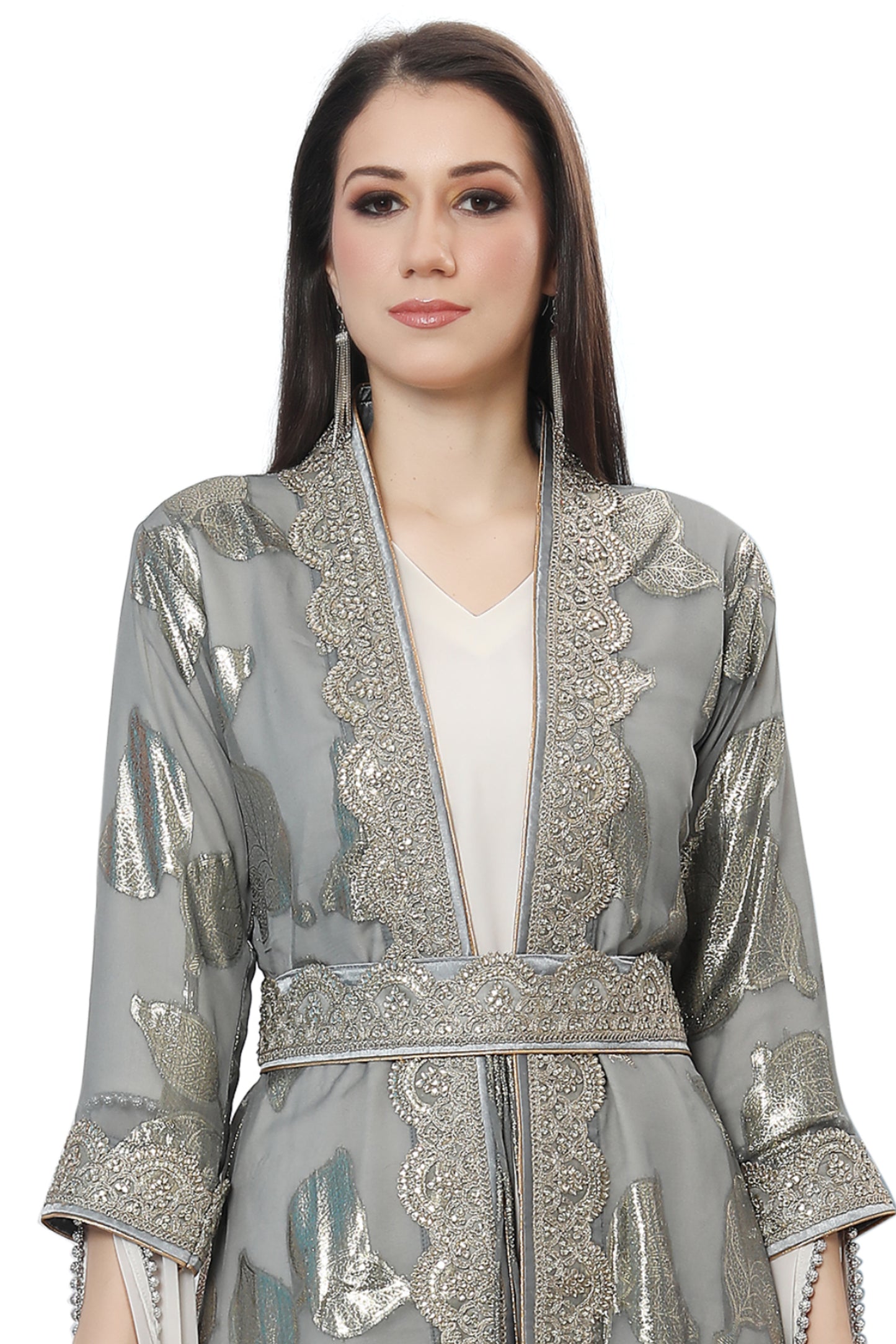 Princess Jasmine Arabian Wedding Gown Designer Jellebiya 3XL / 60 Inches / No Scarf Princess Jasmine Arabian Wedding Gown Designer Jellebiya 3XL / 60 Inches / No Scarf