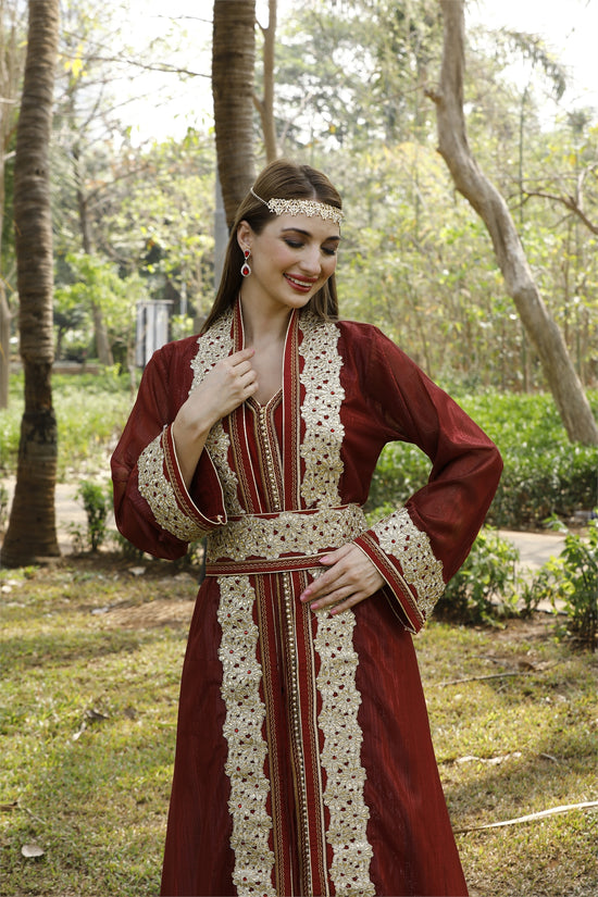 Load image into Gallery viewer, Maxim Creation Women Dubai Kaftan Farasha Long Maxi Dress
