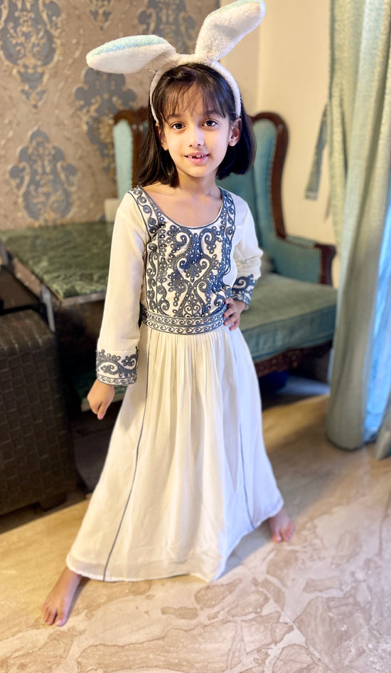 Fancy Takchita Kaftan Dress for Kids
