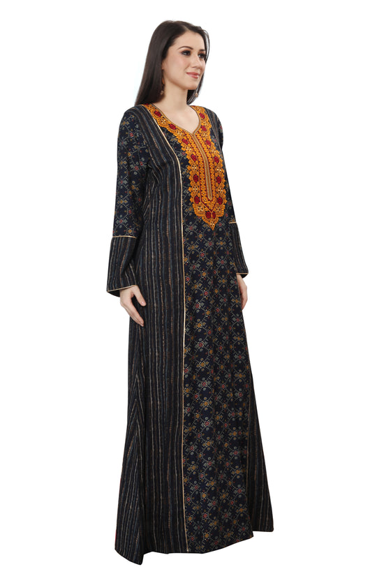 Abaya Kaftan Designer Jalabiya Gown - Maxim Creation