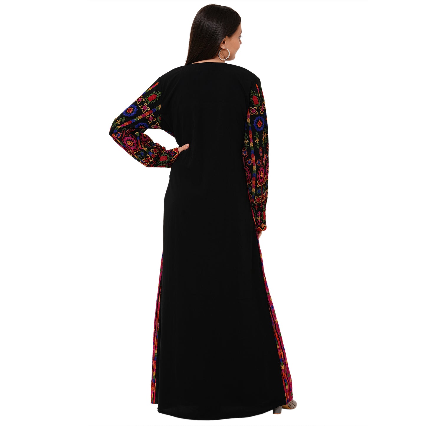 Load image into Gallery viewer, Hand Stitched Maxi with Thread Embroidery Work - Maxim Creation
