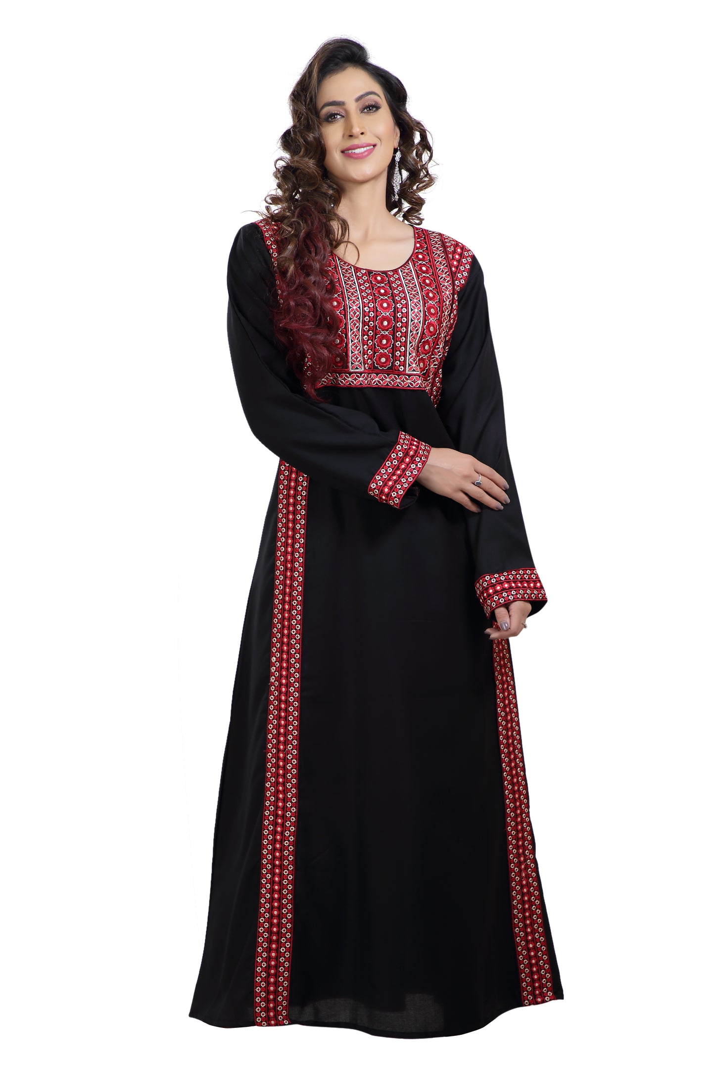 Load image into Gallery viewer, Designer Kaftan With Thread Work Gown - Maxim Creation
